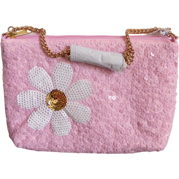Crewcuts Factory Girls' Pink Sequin Daisy Bag - Picture 1 of 6